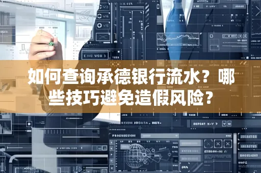如何查询承德银行流水？哪些技巧避免造假风险？