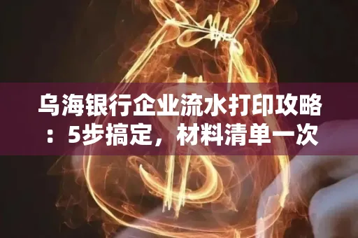 乌海银行企业流水打印攻略：5步搞定，材料清单一次备齐！
